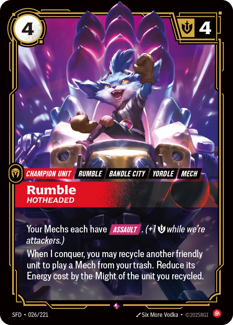 Rumble Hotheaded SFD-026