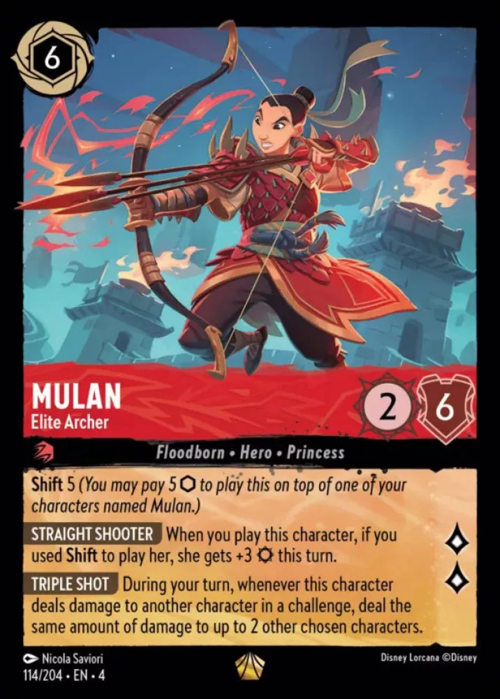 Mulan - Elite Archer Character Ruby 114 /204