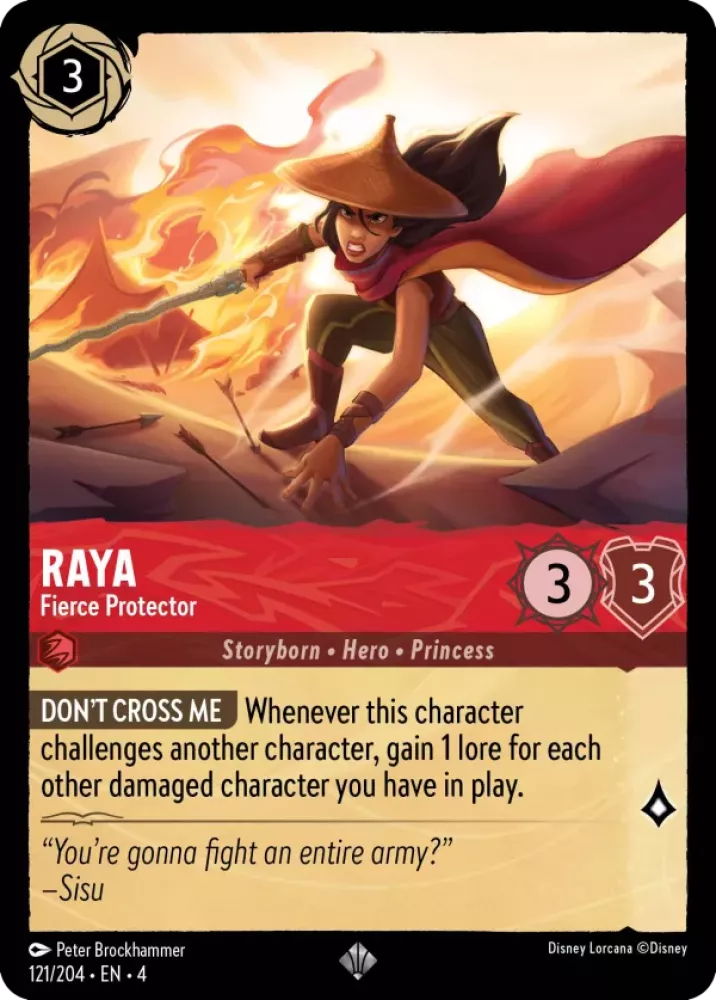 Raya - Fierce Protector Character Ruby 121 /204