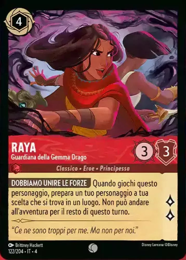 Raya - Guardian of the Dragon Gem Character Ruby 122 /204