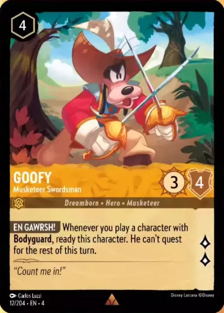 Goofy - Musketeer Swordsman Character Amber 12 /204