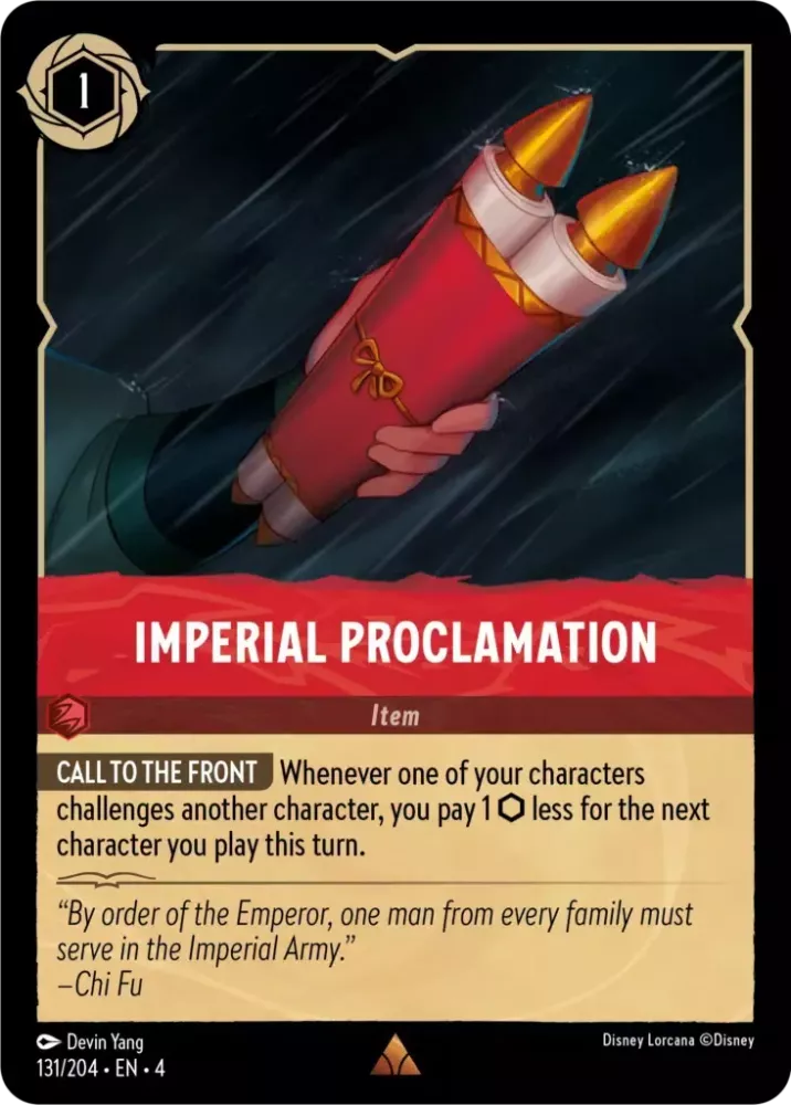 Imperial Proclamation Item Ruby 131 /204