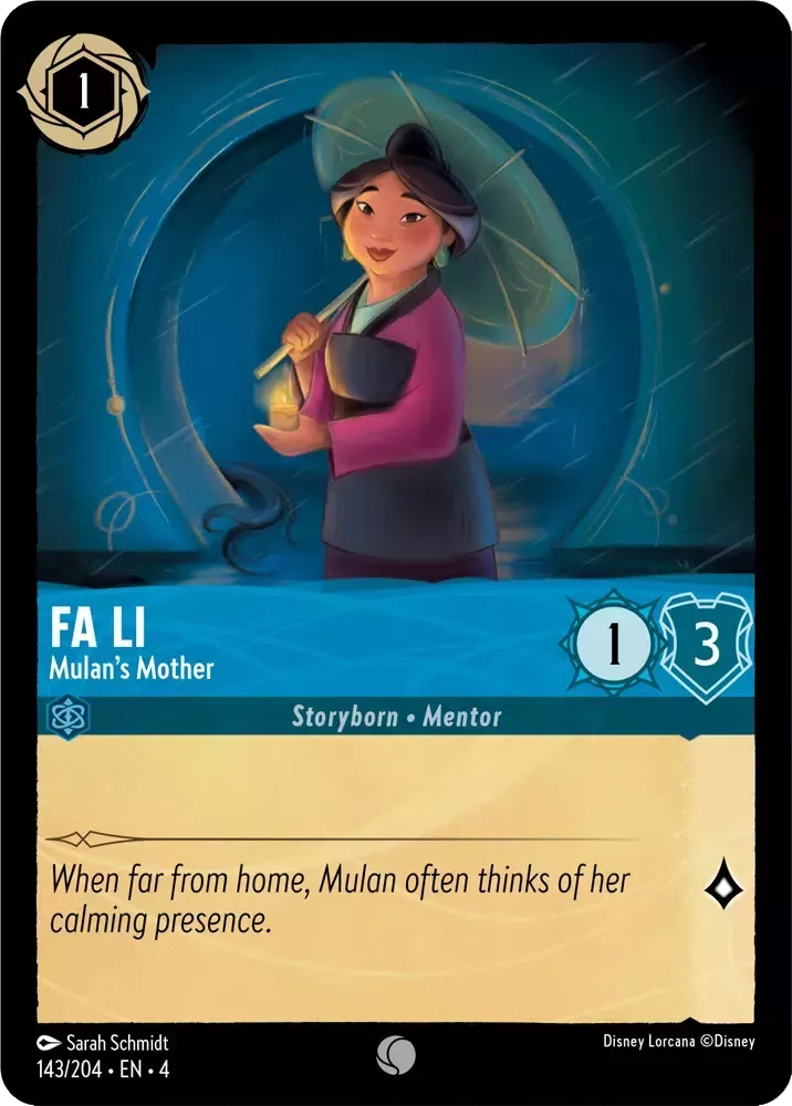 Fa Li - Mulan's Mother Character Sapphire 143 /204