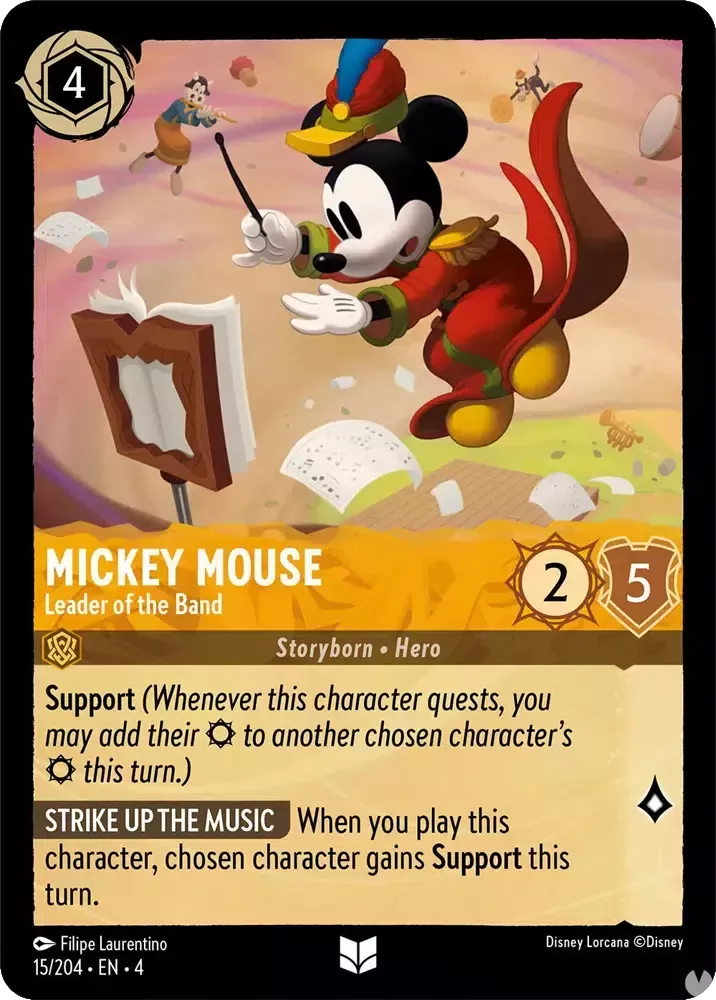 Mickey Mouse - Leader Of The Band Character Amber 15 /204