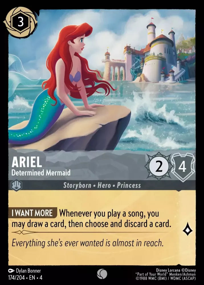 Ariel - Determined Mermaid Character Steel 174 /204