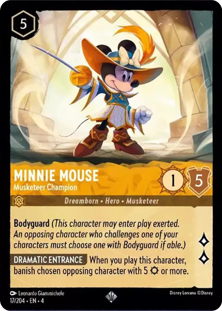 Minnie Mouse - Musketeer Champion Character Amber 17 /204