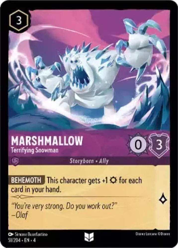 Marshmallow - Terrifying Snowman Character Amethyst 51 /204