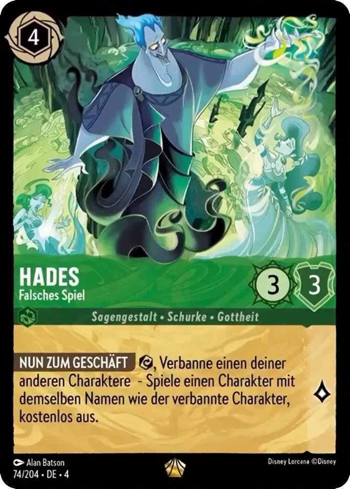 Hades - Double Dealer Character Emerald 74 /204