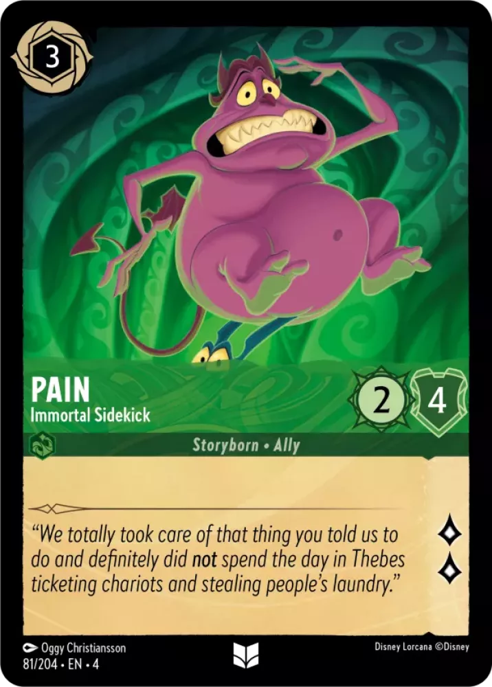 Pain - Immortal Sidekick Character Emerald 81 /204