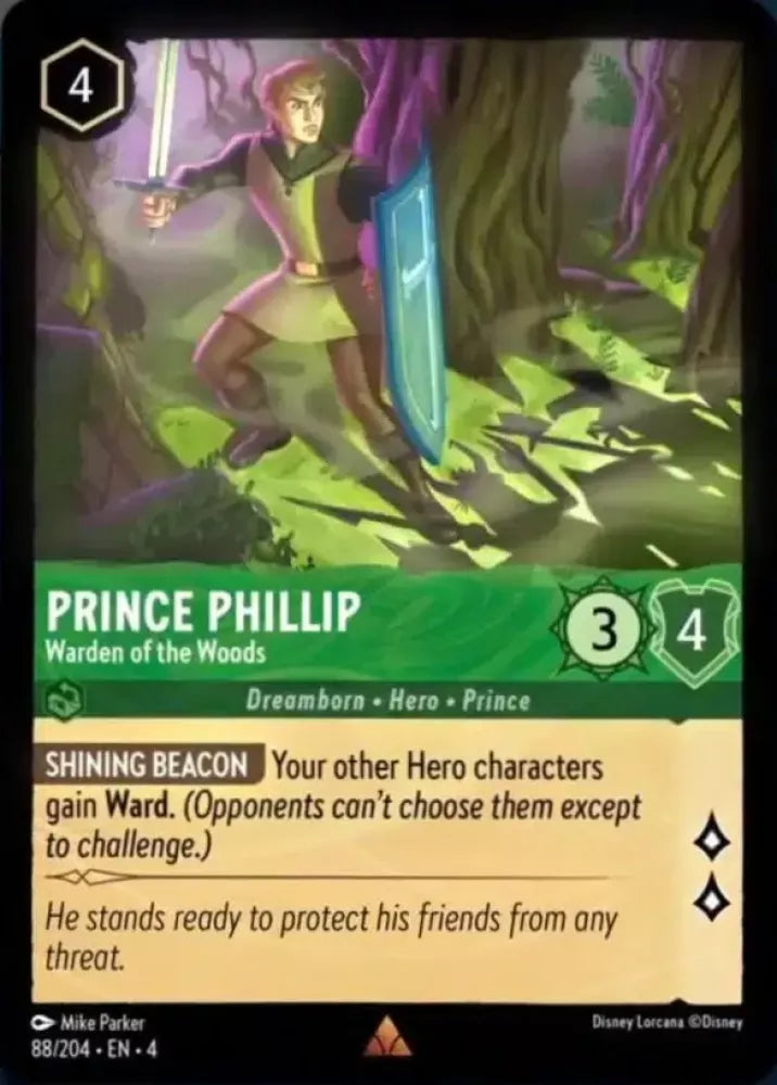 Prince Phillip - Warden of the Woods Character Emerald 88 /204