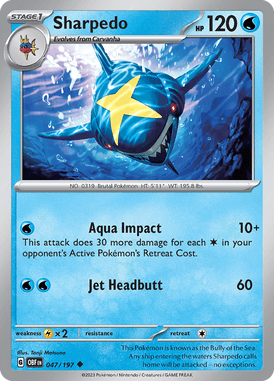 Sharpedo 47/197 Uncommon