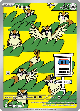 Pidgey 207/197 Art Rare