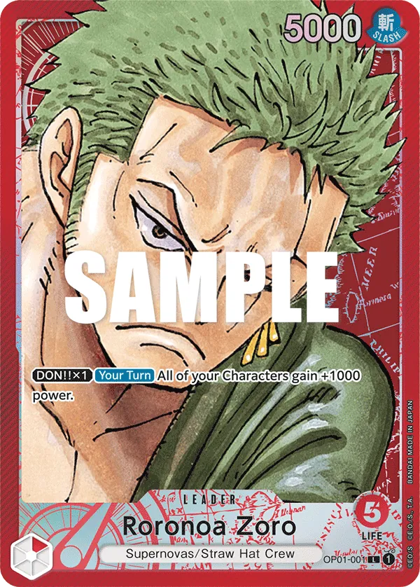 Roronoa Zoro Leader  OP01-001