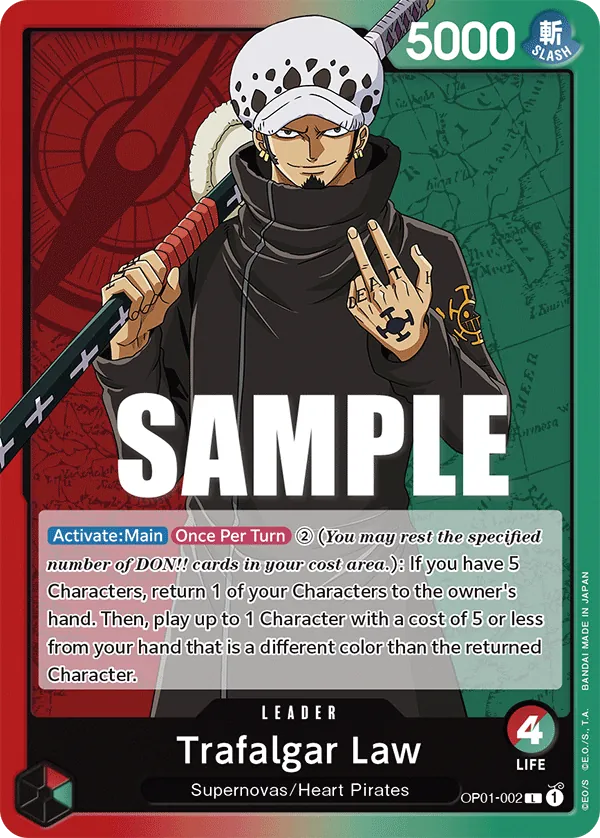 Trafalgar Law Leader Leader OP01-002