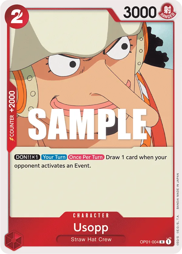 Usopp Character Rare OP01-004