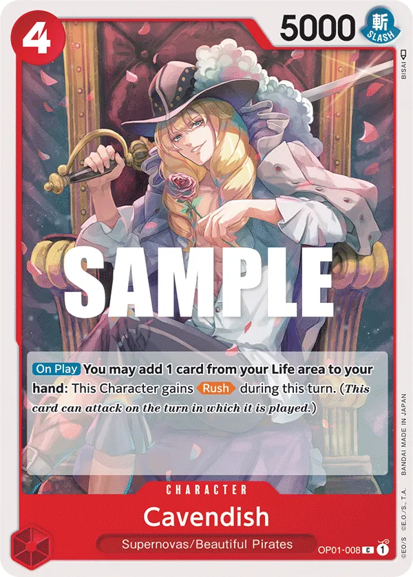 Cavendish Character Common OP01-008