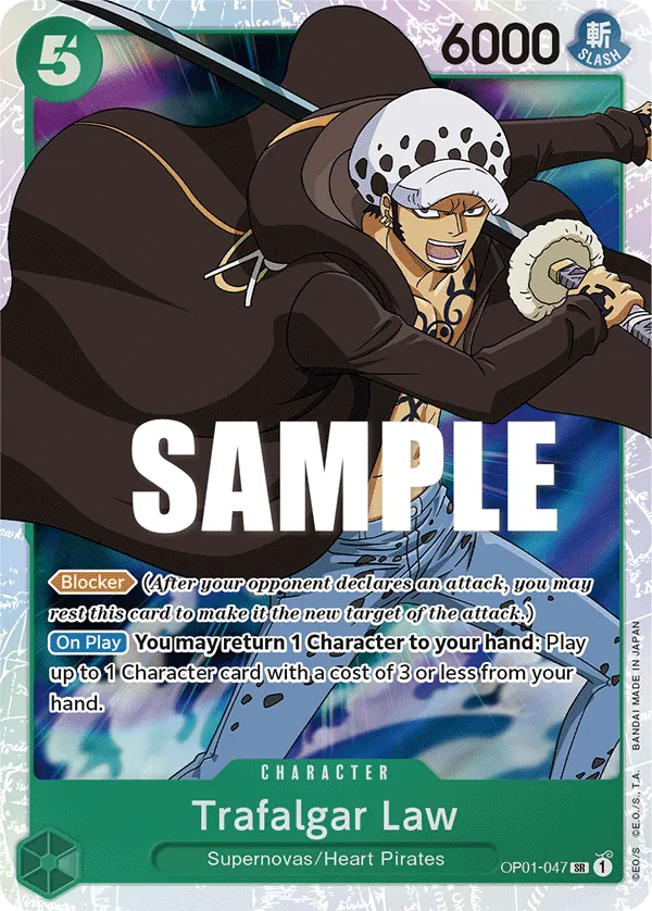 Trafalgar Law Character Super Rare OP01-047