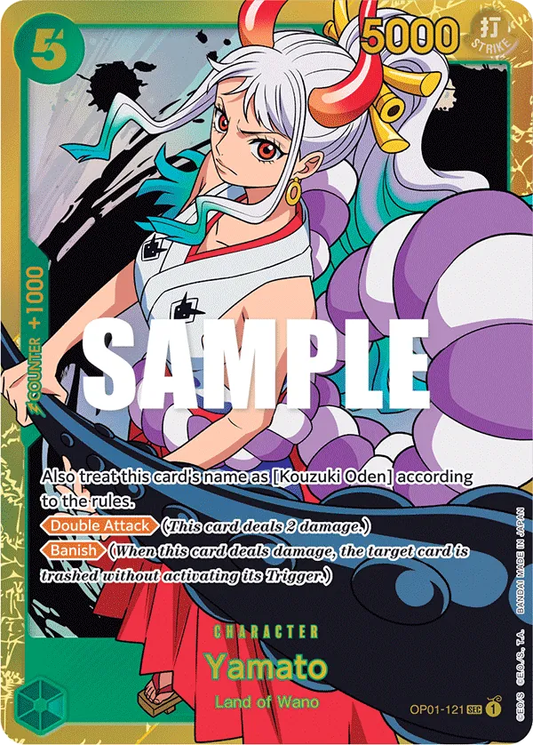 Yamato Character Secret Rare OP01-121