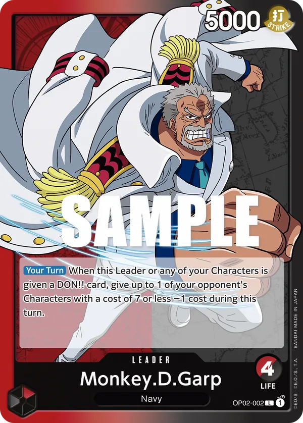 Monkey.D.Garp Leader Leader OP02-002