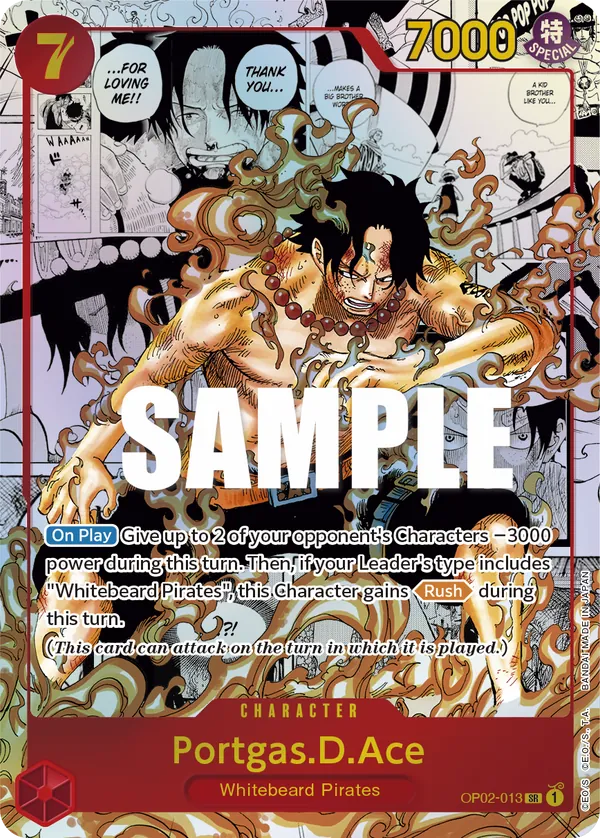 Portgas.D.Ace Character  OP02-013