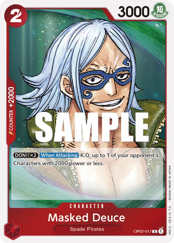 Masked Deuce Character Rare OP02-017