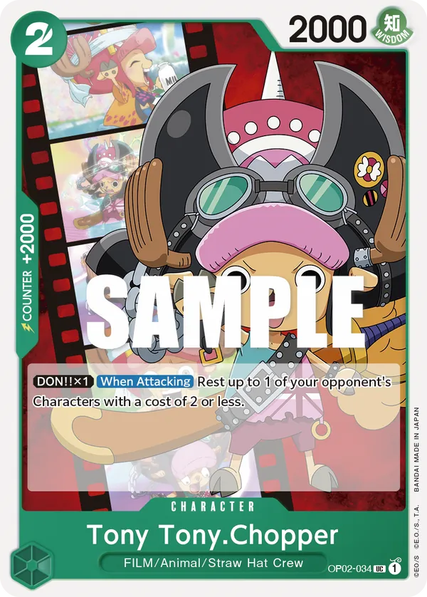 Tony Tony.Chopper Character Uncommon OP02-034