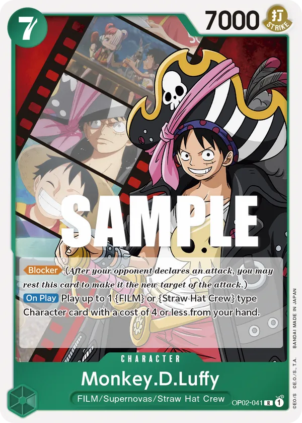 Monkey.D.Luffy Character Rare OP02-041