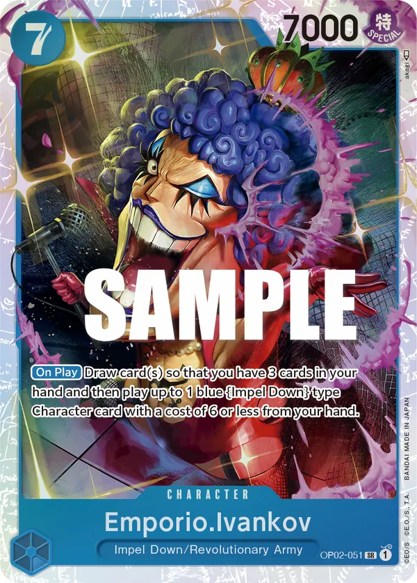 Emporio.Ivankov Character Super Rare OP02-051