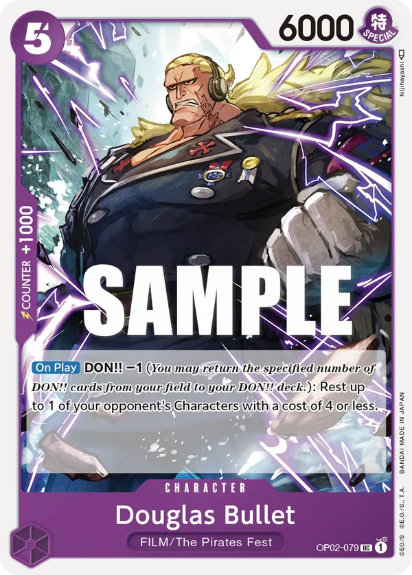 Douglas Bullet Character Uncommon OP02-079