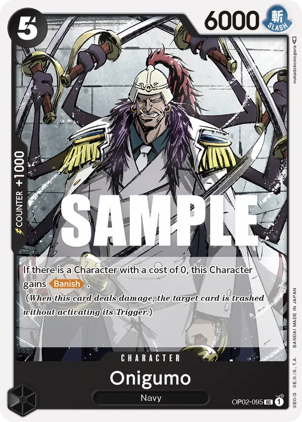 Onigumo Character Uncommon OP02-095