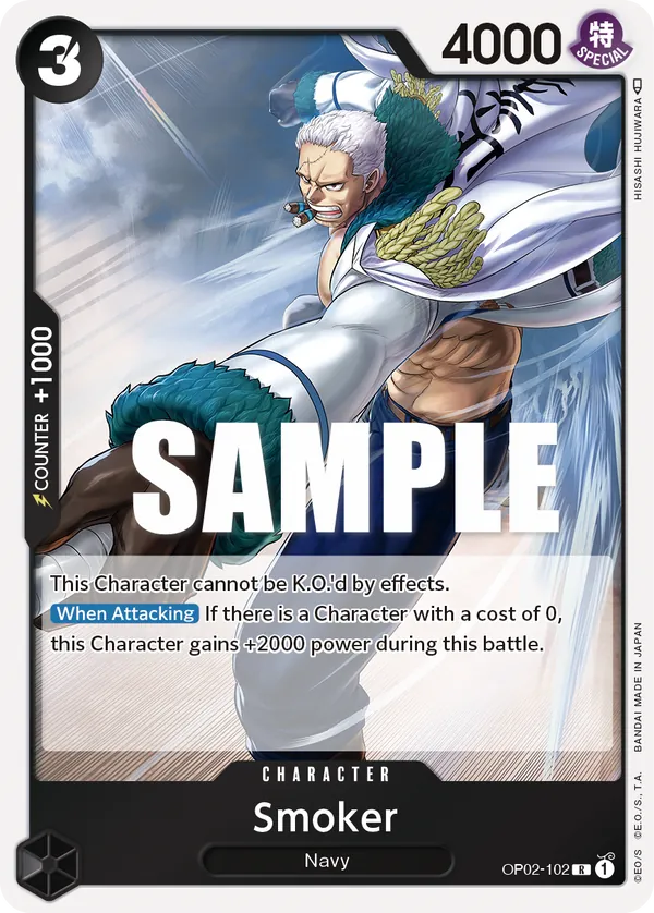 Smoker Character Rare OP02-102