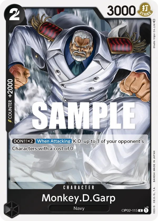 Monkey.D.Garp Character Rare OP02-115