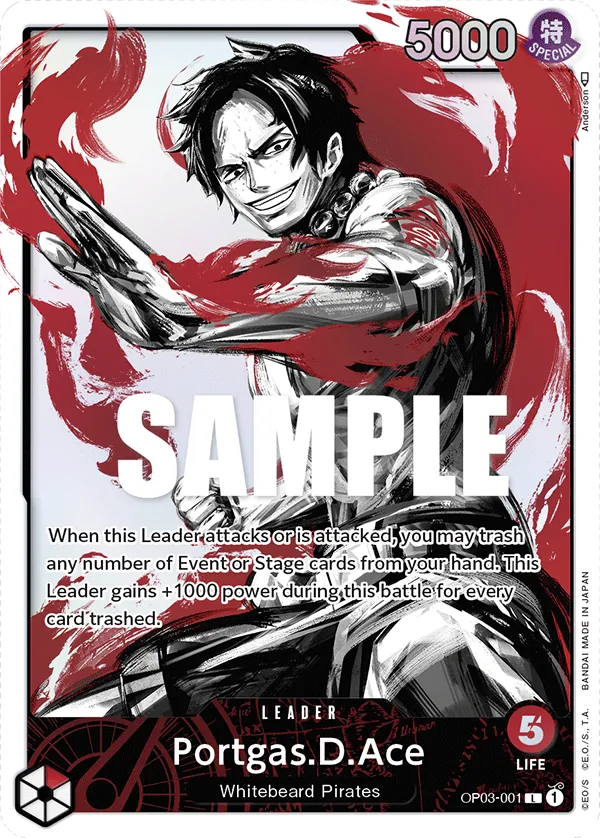 Portgas.D.Ace Leader  OP03-001