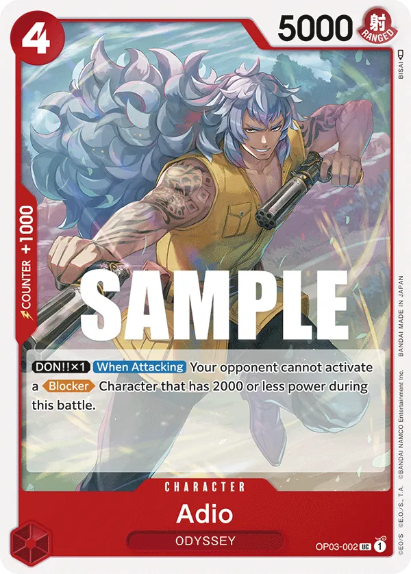 Adio Character Uncommon OP03-002