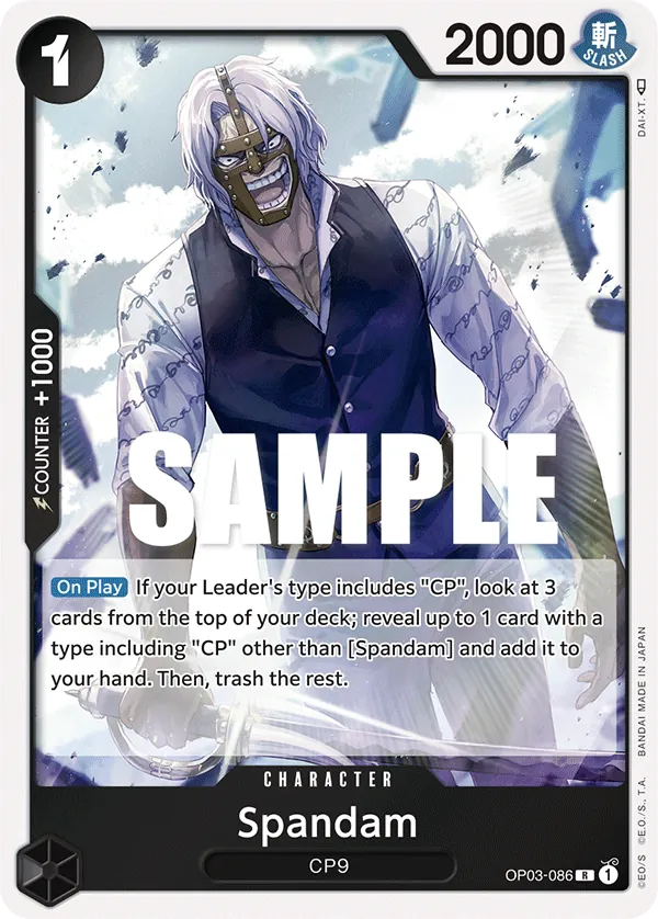 Spandam Character Rare OP03-086