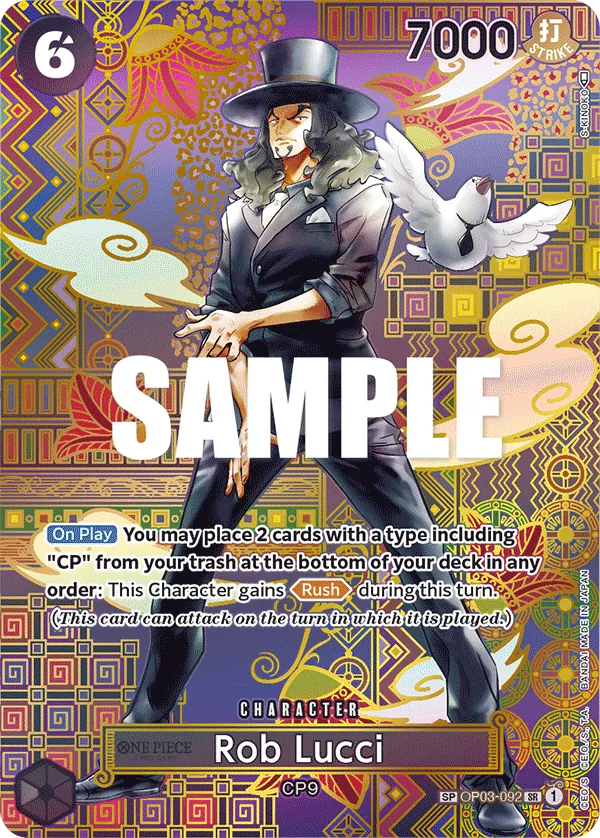 Rob Lucci Character Special Card OP03-092