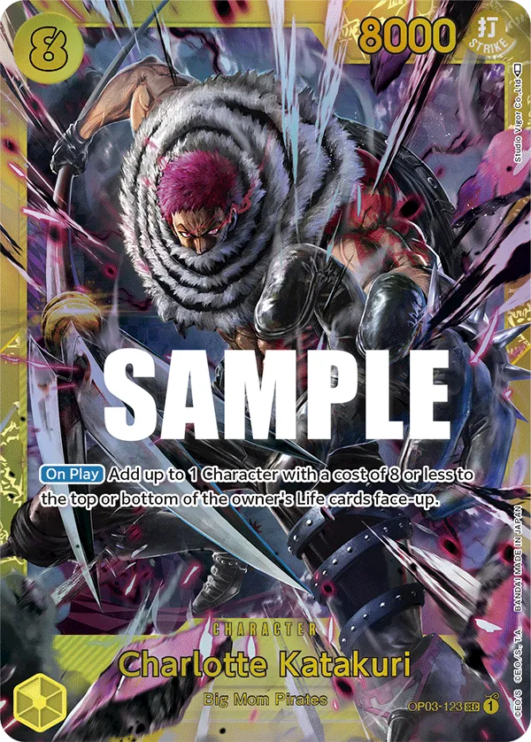 Charlotte Katakuri Character Secret Rare OP03-123