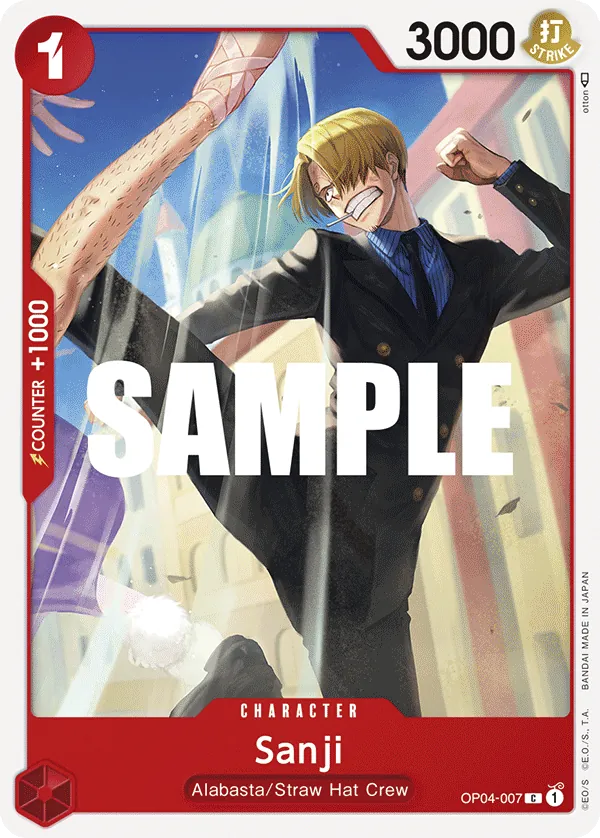 Sanji Character Common OP04-007