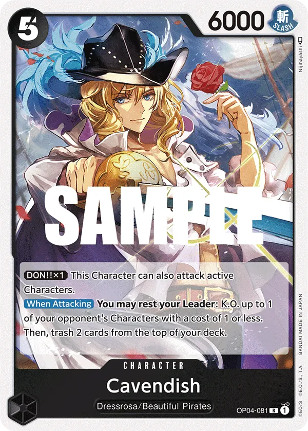 Cavendish Character Rare OP04-081