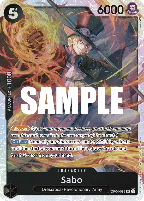 Sabo Character Super Rare OP04-083