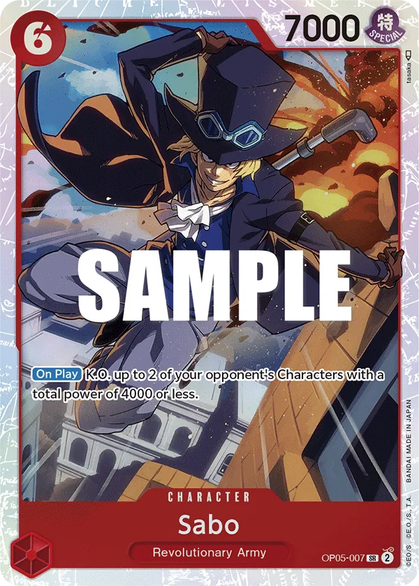 Sabo Character Super Rare OP05-007