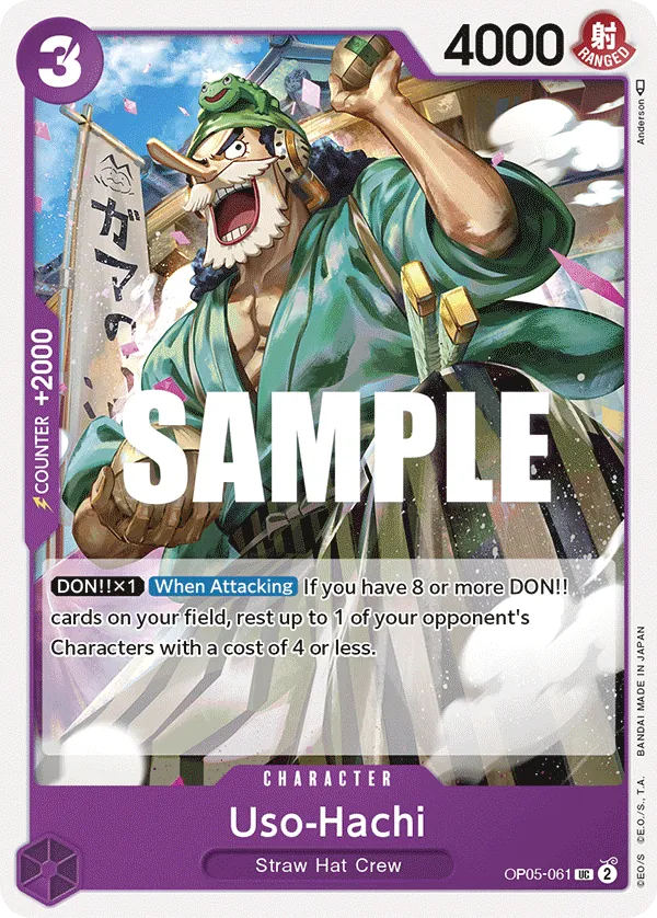 Uso-Hachi Character Uncommon OP05-061