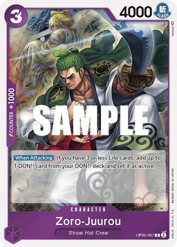 Zoro-Juurou Character Rare OP05-067