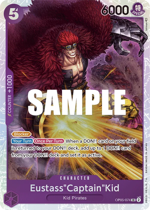 Eustass"Captain"Kid Character Super Rare OP05-074