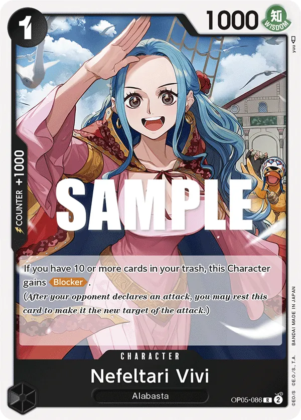 Nefeltari Vivi Character Rare OP05-086