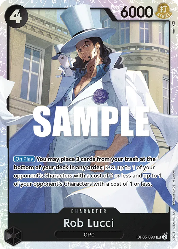 Rob Lucci Character Super Rare OP05-093