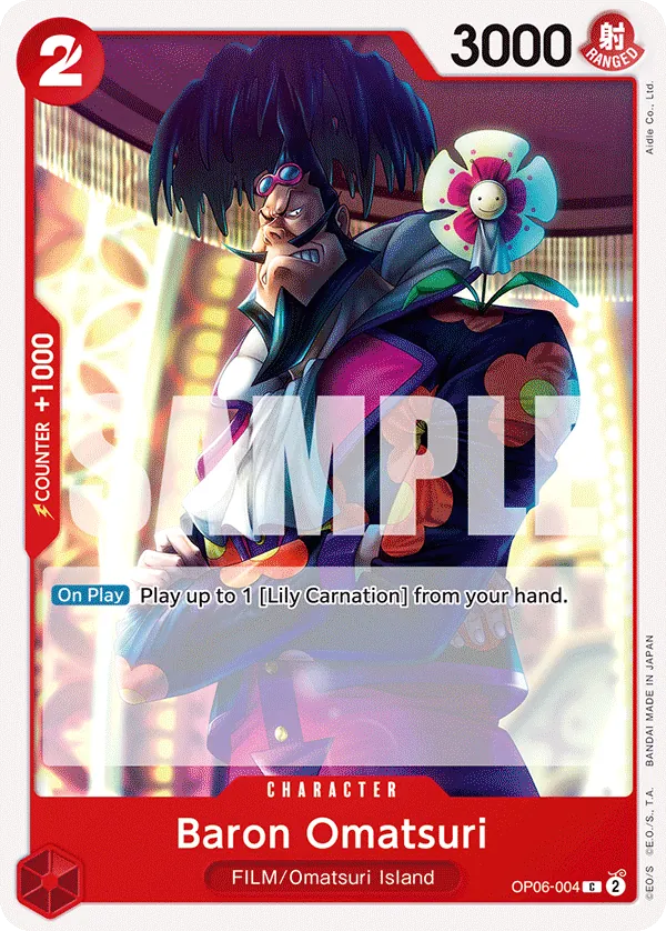 Baron Omatsuri Character Common OP06-004