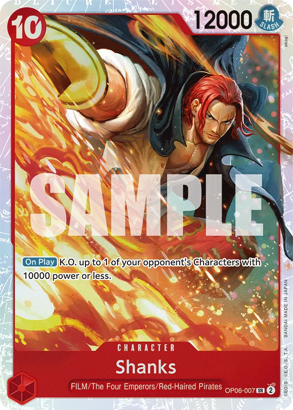 Shanks Character Super Rare OP06-007