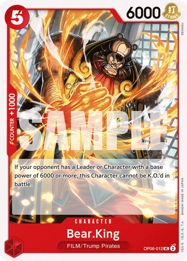 Bear.King Character Uncommon OP06-012