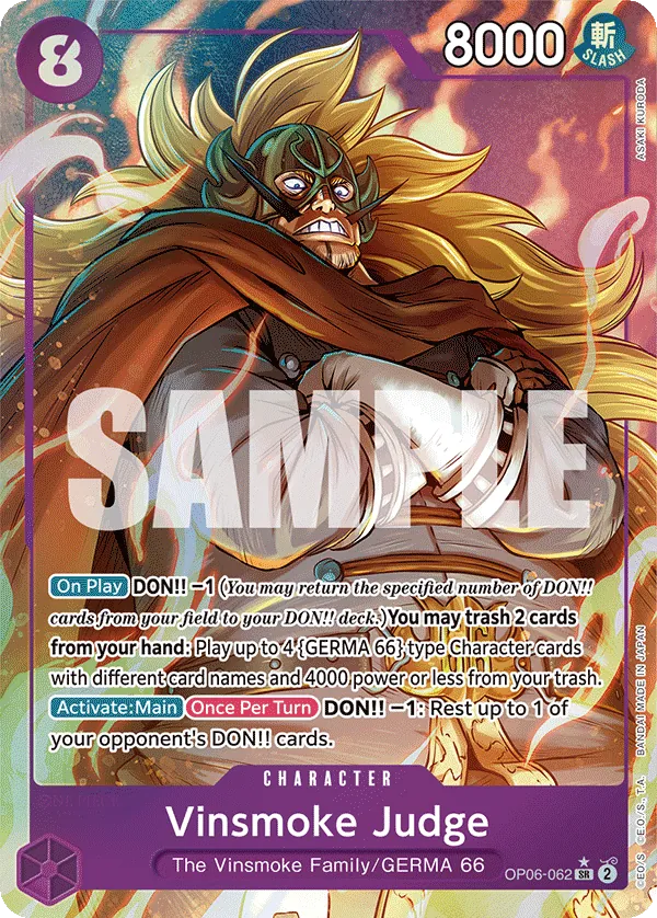 Vinsmoke Judge Character  OP06-062